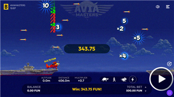 Aviamasters — grande vincita primo esempio